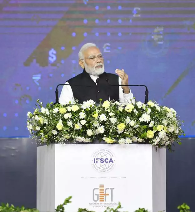 29th July 2022, Prime Minister Shri Narendra Modi lays foundation stone of IFSCA Headquarters Building – Launches India International Bullion Exchange