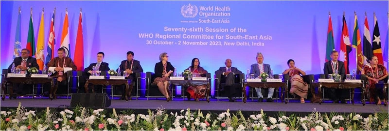 76th Session of the World Health Organization(WHO) Regional Committee for South-East Asia is being held from 30th October to 02nd November 2023 at Hotel Le Meridian in New Delhi,India