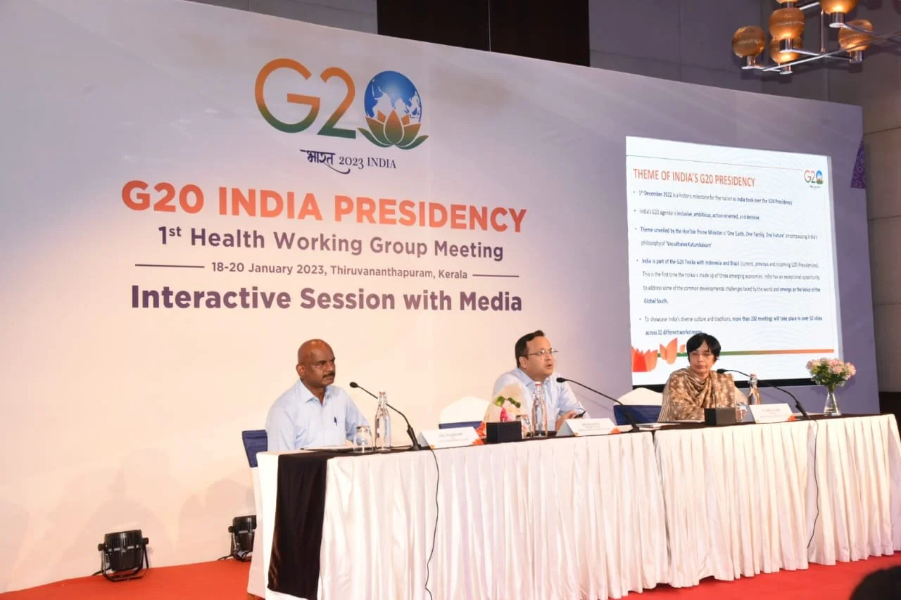 Health Working Group meeting under G20 India Presidency was held on 18 – 20 January 2023 in Thiruvananthapuram, Kerala.