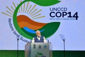 Convention to combat Desertification COP 14 , 2019 ,Government of India