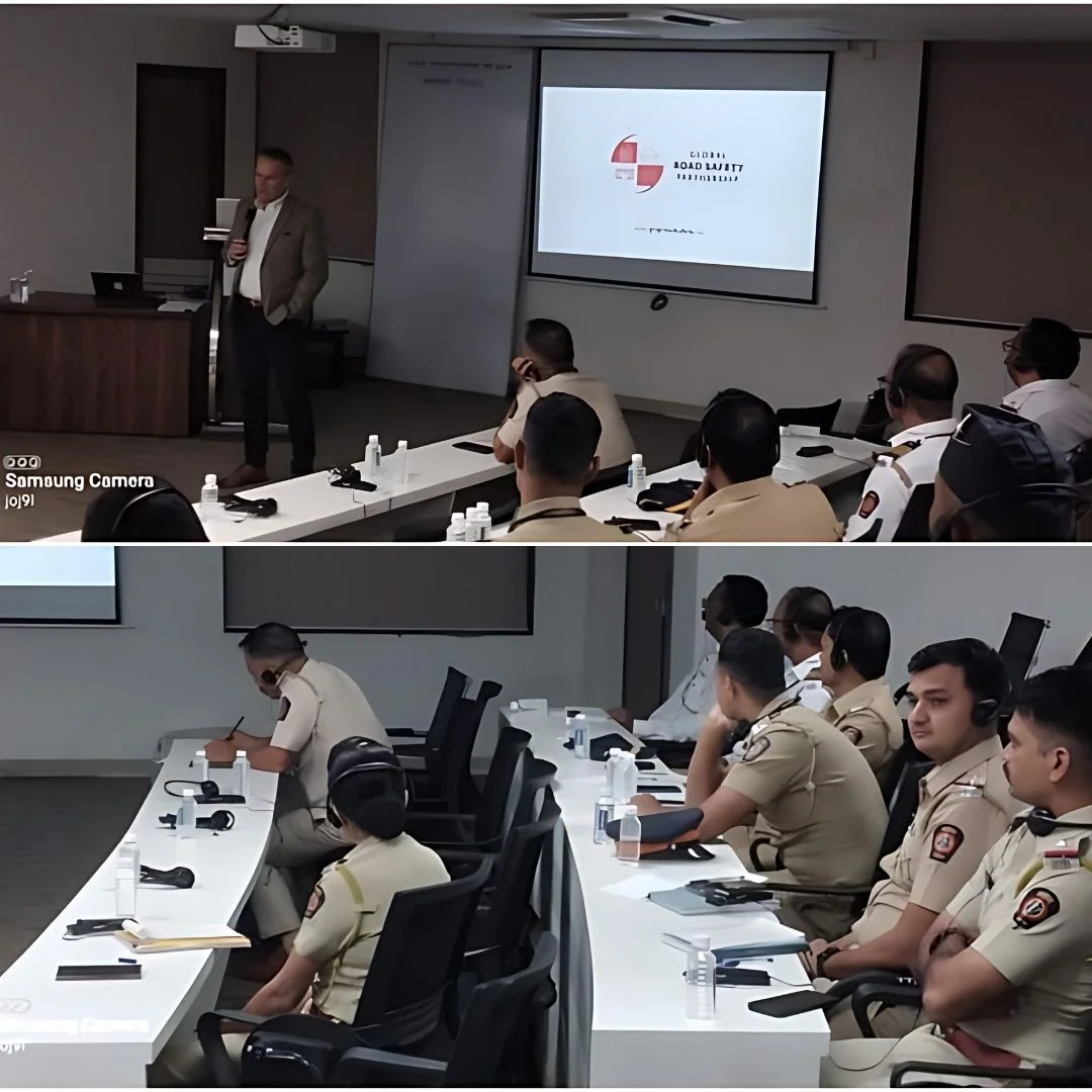 The Global Road Safety Partnership (GRSP) meeting is being held in Mumbai Police Commissioner’s Office in Fort, Mumbai on July 11th, 2023