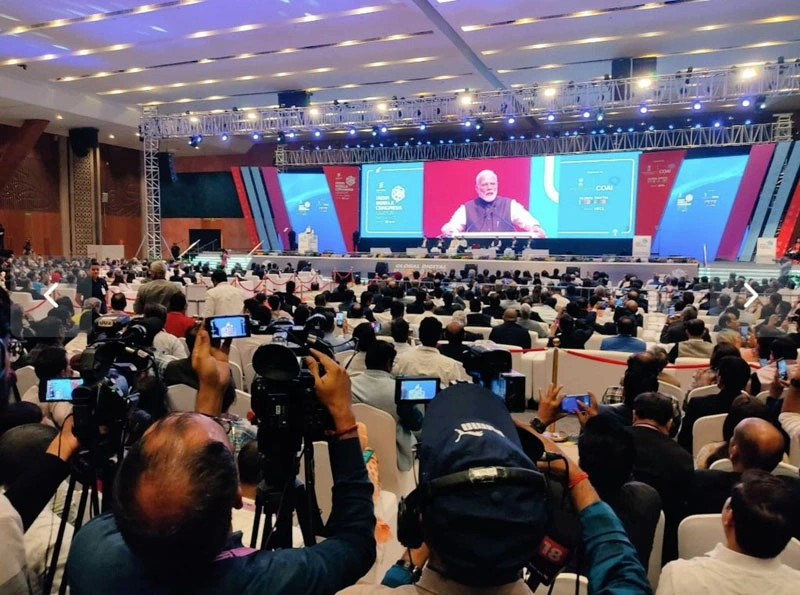 7th Edition of India Mobile Congress(IMC) 2023 is being held at Bharat Mandapam, Pragati Maidan,New Delhi from 27 to 29 October 2023