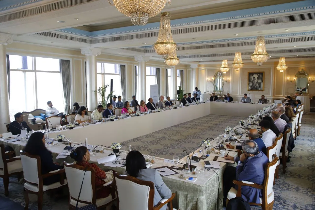 The Climate Finance Leadership Initiative (CFLI) India CEO Meeting is being held in the Taj Mahal Palace Hotel in Colaba